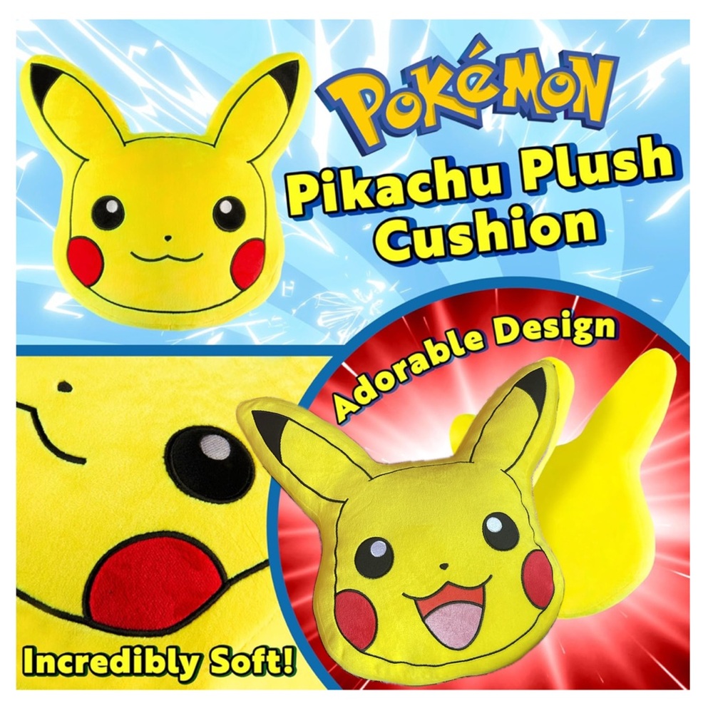Large Pikachu Pokemon Plush Pillow Cushion / Toy